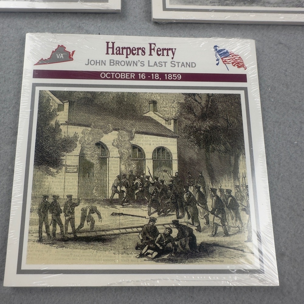 Atlas Editions Civil War History Cards Sealed Constitution Kansas Harpers Ferry - Picture 5 of 14